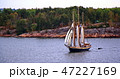 Sail ship. Photo in vintage image style 47227169