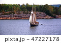 Sail ship. Photo in vintage image style 47227178