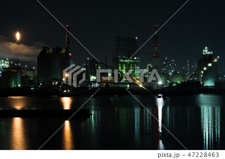工場夜景、岡山県水島 47228463