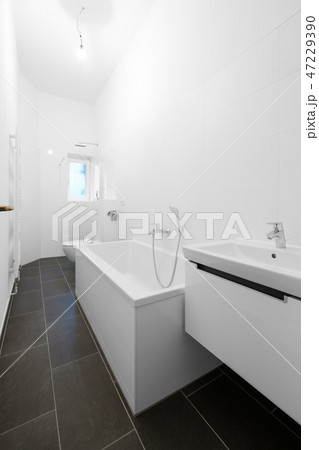 white bathroom with bathtub shower white bathroom with bathtub shower 47229390