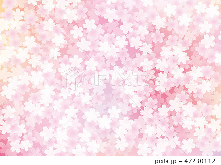 桜 花 和風 グラデーション 背景 のイラスト素材