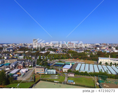 ドローンで上空から撮影した「立川市の街並み」(東京都立川市錦町5丁目) ドローンで上空から撮影した「立川市の街並み」(東京都立川市錦町5丁目) 47230273