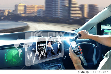 car interior with sunlight 47230567