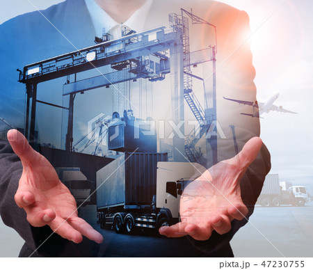 Transportation, import export logistics concept Transportation, import export logistics concept 47230755