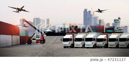 Transportation, import export  logistics 47231137