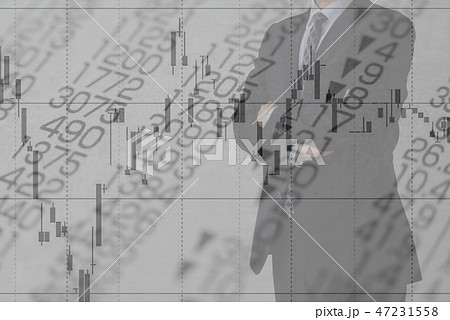 株価とビジネスマン 株価とビジネスマン 47231558