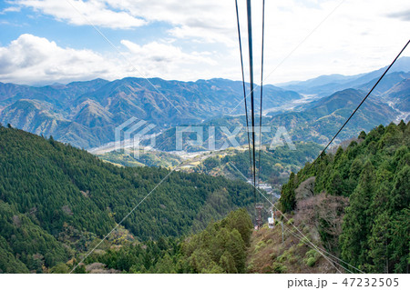 山梨県 身延山久遠寺(みのぶさんくおんじ) 身延山ケーブルカーからの風景 山梨県 身延山久遠寺(みのぶさんくおんじ) 身延山ケーブルカーからの風景 47232505
