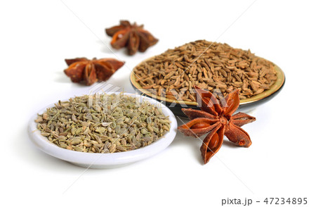 Anise, also called aniseed or Pimpinella anisum  47234895