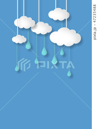 ペーパークラフト 空 雲 雨 梅雨 ペーパークラフト 空 雲 雨 梅雨 47235488