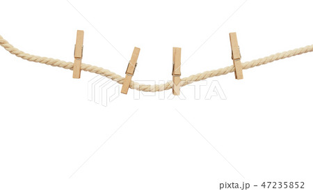 Beige cotton rope and four pins Beige cotton rope and four pins 47235852