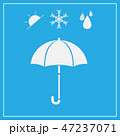 Umbrella cute style icon isolated background. 47237071