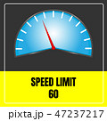 Speed limit sign vector use for transport. 47237217