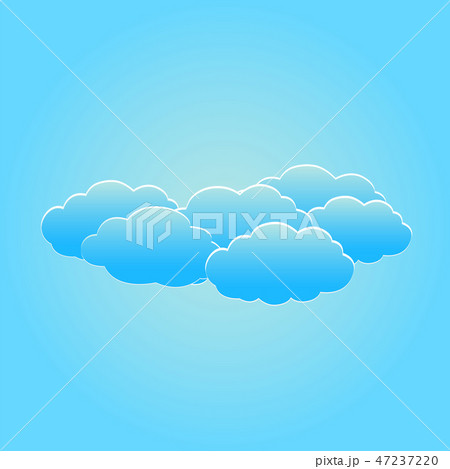 Set of fluffy white clouds on the light blue sky Set of fluffy white clouds on the light blue sky 47237220