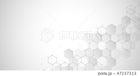 Geometric background texture with molecular structures and chemical engineering. Abstract background Geometric background texture with molecular structures and chemical engineering. Abstract background 47237313