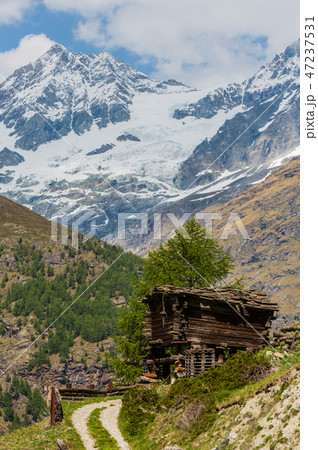 Summer Alps mountain, Switzerland. 47237531