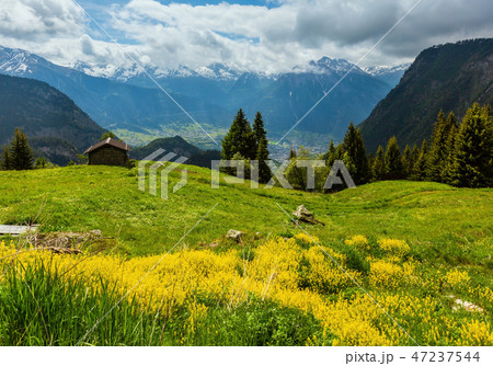 Summer Alps mountain, Switzerland Summer Alps mountain, Switzerland 47237544