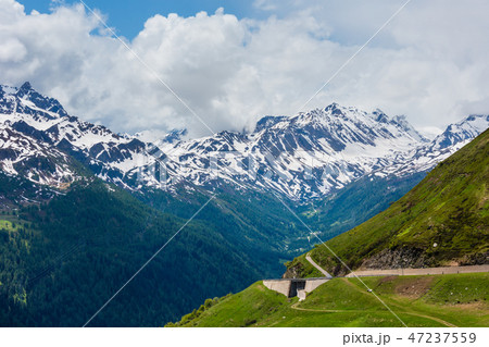 Summer Pass del San Gottardo, Switzerland. Summer Pass del San Gottardo, Switzerland. 47237559