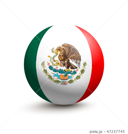 Flag of Mexico in the form of a ball 47237745