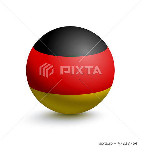 Flag of Germany in the form of a ball 47237764