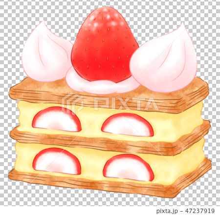 いちごミルフィーユのイラスト素材 [47237919] - PIXTA