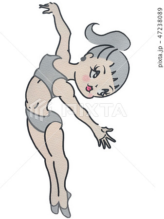 バレエ　レッスン　をする　女子 47238089