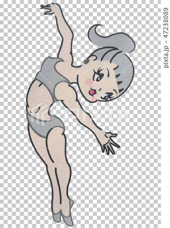 バレエ　レッスン　をする　女子 47238089