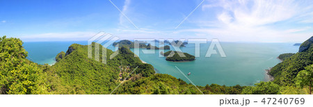 Panorama view of ang thong archipelago Island Panorama view of ang thong archipelago Island 47240769