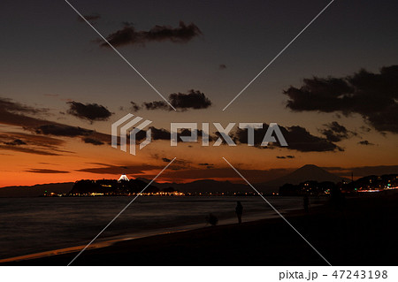 冬の海 江ノ島 七里ヶ浜 海 空 雲 冬の海 江ノ島 七里ヶ浜 海 空 雲 47243198