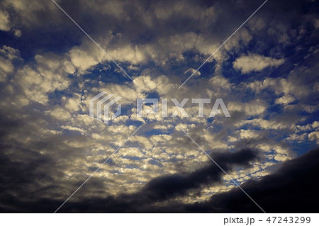 夕焼け空(高積雲とすき間雲) 夕焼け空(高積雲とすき間雲) 47243299