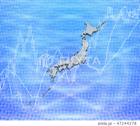 日本列島の白地図と株式投資 日本列島の白地図と株式投資 47244278
