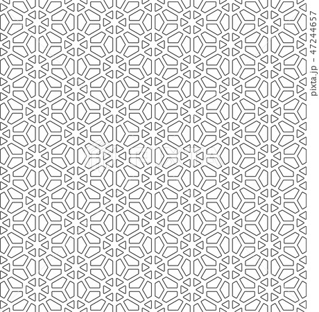Seamless pattern based on Japanese ornament Kumiko 47244657