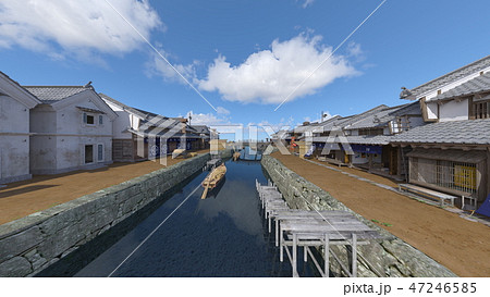 城下町 のイラスト素材 城下町 のイラスト素材