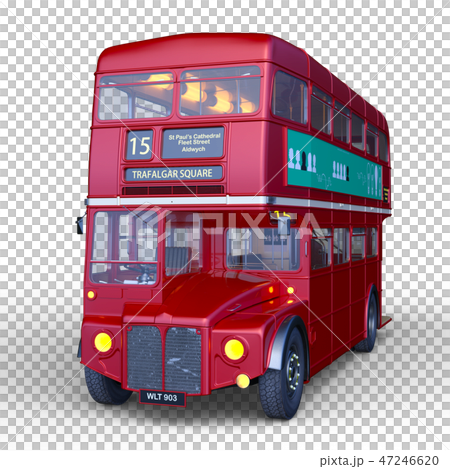 Two-storey bus - Stock Illustration [47246620] - PIXTA