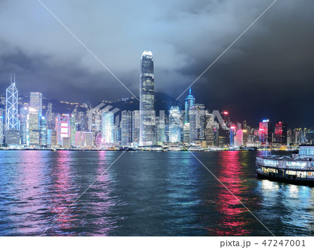 Victoria Harbor at night, Hong Kong / 香港ヴィクトリアハーバー Victoria Harbor at night, Hong Kong / 香港ヴィクトリアハーバー 47247001
