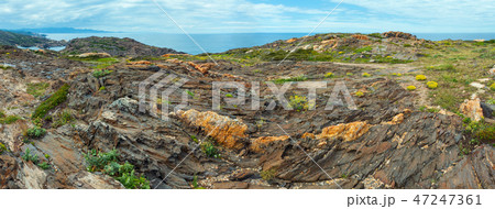 Costa Brava summer view from Cap de Creus, Spain. 47247361