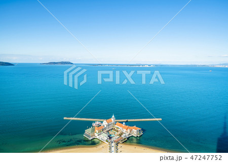 seaside aerial view in Fukuoka Japan 47247752