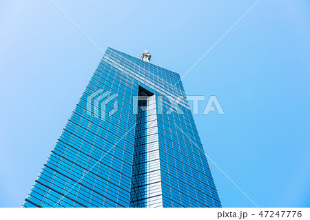 looking up view of fukuoka tower in japan looking up view of fukuoka tower in japan 47247776