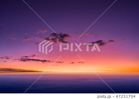 Beautiful sky before sunrise on sea background. 47251704