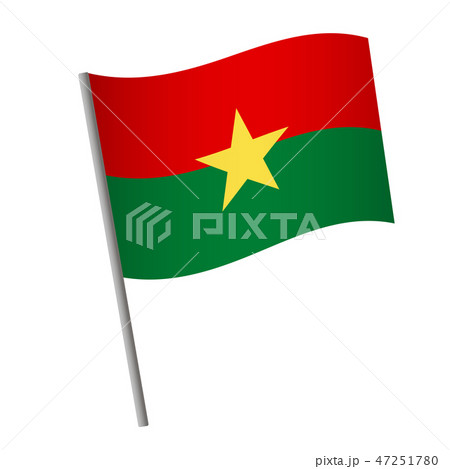 Burkina Faso flag icon. Burkina Faso flag icon. 47251780