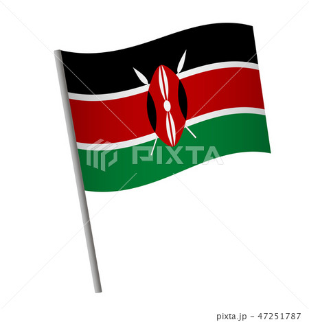 Kenya flag icon. 47251787