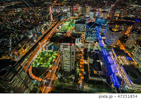 （神奈川県）横浜・みなとみらい・横浜駅方向　夜景 47251854