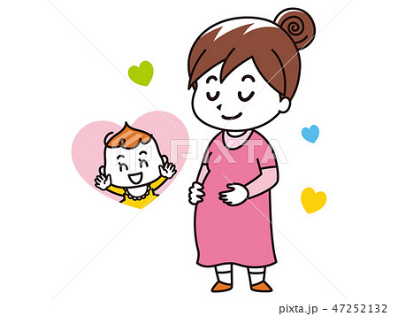 妊婦の若い女性 47252132