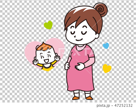 妊婦の若い女性 47252132