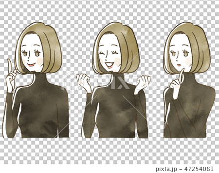 女性-表情 47254081