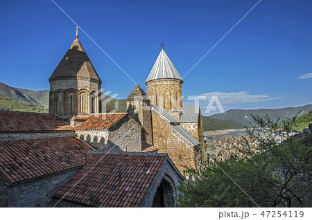 Georgia. The fortress and temple Ananuri. 47254119