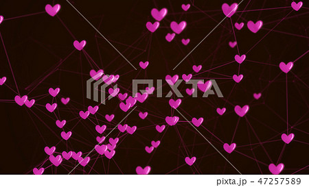 Social network heart love connection structure. 47257589
