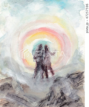 ブロッケン現象【槍ケ岳】 47257596