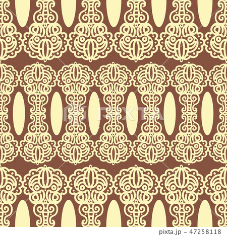 Seamless pattern with damask ornament Seamless pattern with damask ornament 47258118