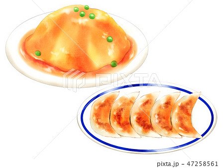 天津飯餃子 47258561