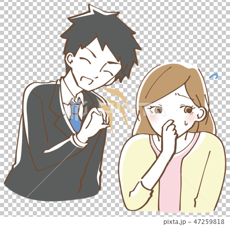 口臭男性例證 47259818